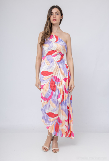 Wholesaler Loriane - Printed pleated long dress