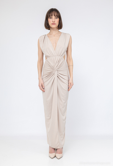 Wholesaler Loriane - Long plain backless dress