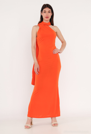Wholesaler Loriane - Long plain backless dress
