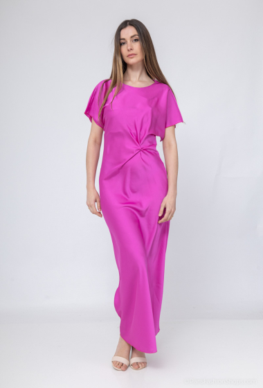 Wholesaler Loriane - Long plain satin dress
