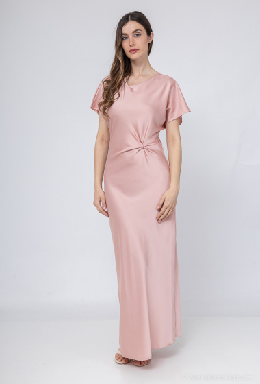 Wholesaler Loriane - Long plain satin dress