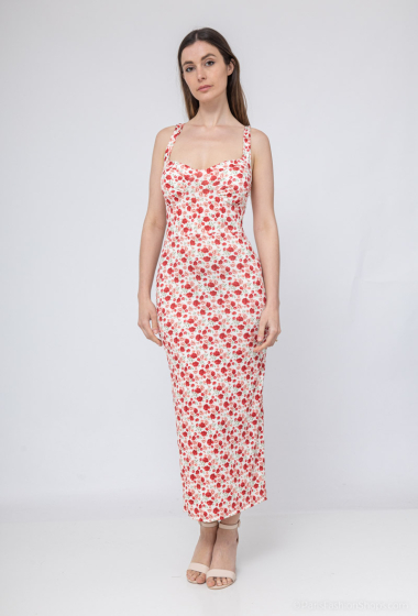 Wholesaler Loriane - Printed sleeveless mid-length dress