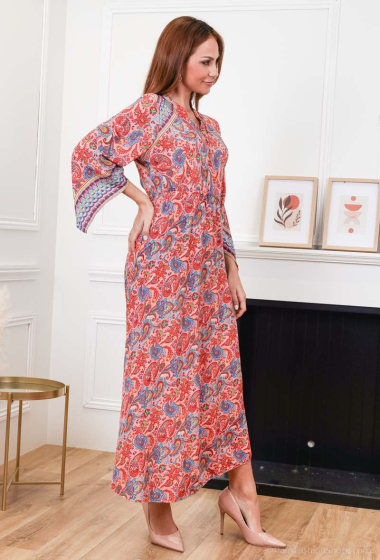 Wholesaler Loriane - Paisley printed midi dress