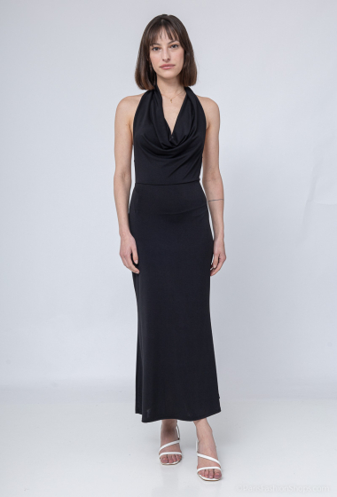 Wholesaler Loriane - Plain sleeveless midi dress