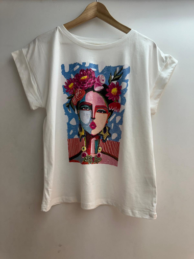 Grossiste Loriane - T-shirt imprimé filles