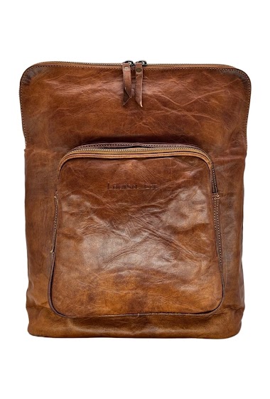 11"leather back bag
