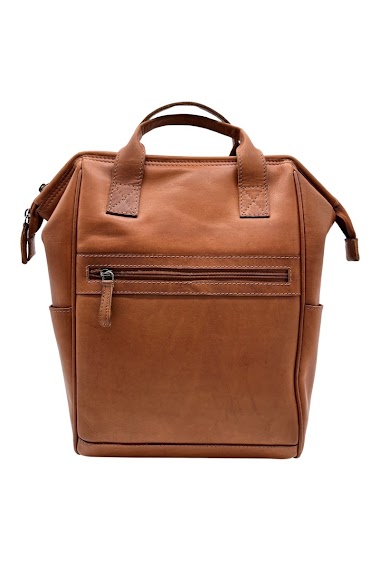 Wholesaler LOUISA LEE - Maelle camel leather mm backpack