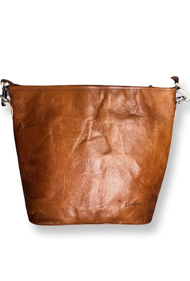 Wholesaler LOUISA LEE - Leather shoulder bag 38cm