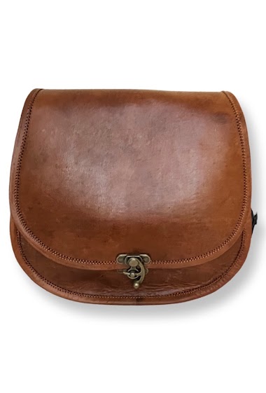 Wholesaler LOUISA LEE - Buckle leather shoulder bag 28cm