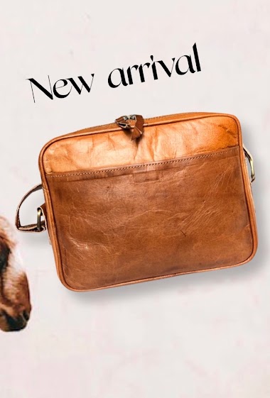 Wholesaler LOUISA LEE - SINGLE leather shoulder bag 23cm