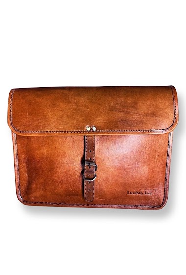 Wholesaler LOUISA LEE - Leather satchel bag 39cm