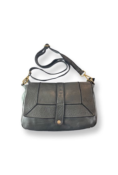 Wholesaler LOUISA LEE - Paola Vintage Leather Bag Black