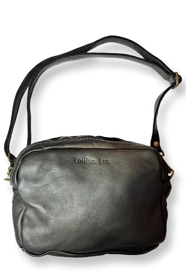 Wholesaler LOUISA LEE - Vintage leather bag Peter Black