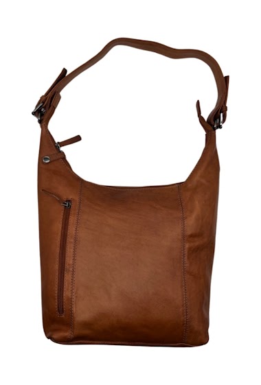 Wholesaler LOUISA LEE - Leather shoulder bag amel axel