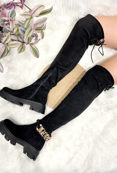 Wholesalers LOV'IT - Over the knee suede boots
