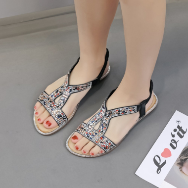 Wholesaler LOV'IT - Embellished sandals with rhinestones