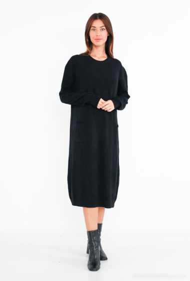 Grossiste Lovie Look - Pull robe avec deux poches