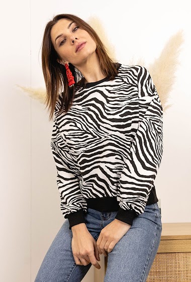 Wholesaler Lovie Look - sweatshirt Zebra