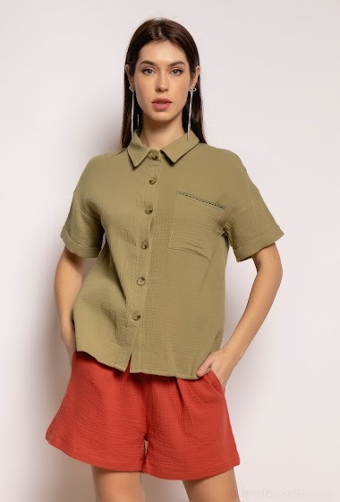 Wholesaler LOVIE & Co - Cotton gauze shirt