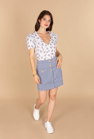 Wholesaler LOVIE & Co - Plain short skirt