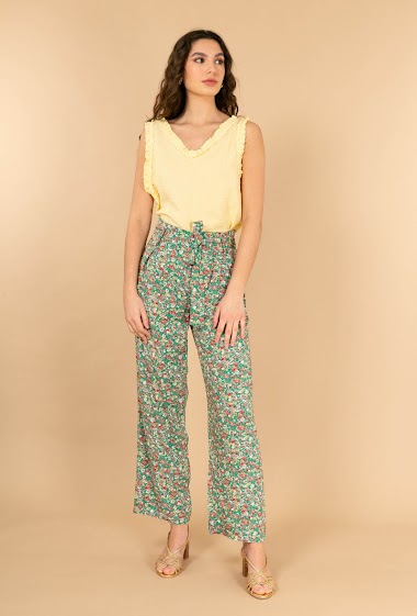 Wholesaler LOVIE & Co - Flowing printed trousers