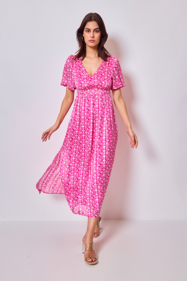 Wholesaler LOVIE & Co - Long dress with floral print