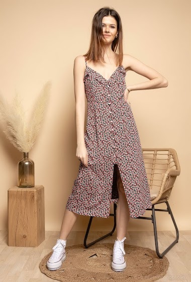 Wholesaler LOVIE & Co - Printed midi dress