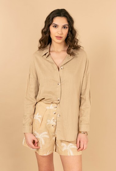 Wholesaler LOVIE & Co - Linen overshirt