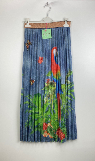 Wholesaler LOVIKA - printed pleated skirt