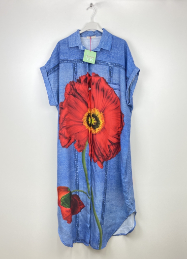 Wholesaler LOVIKA - printed shirt dress
