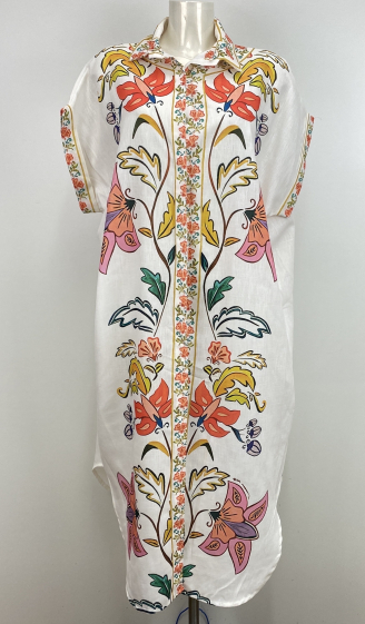 Grossiste LOVIKA - robe chemise imprimée