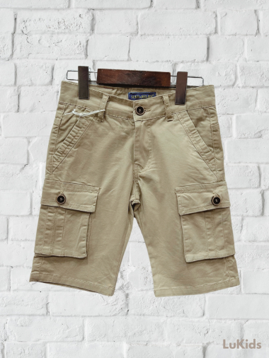 Wholesaler Lu Kids - Boy's Bermuda Cropped Trousers with Pockets