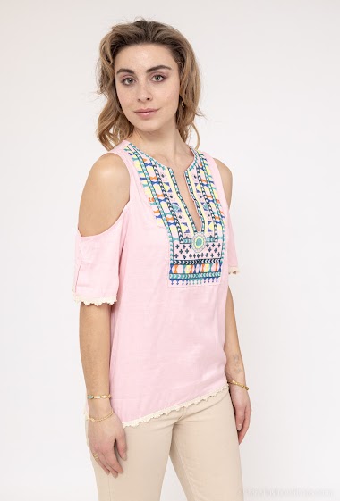 Großhändler LUCCE - Top with folk embroideries