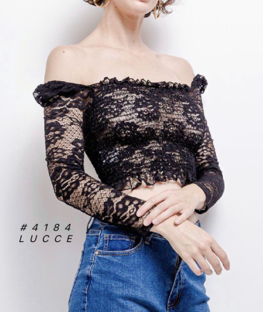 Wholesaler LUCCE - Cropped blouse in lace