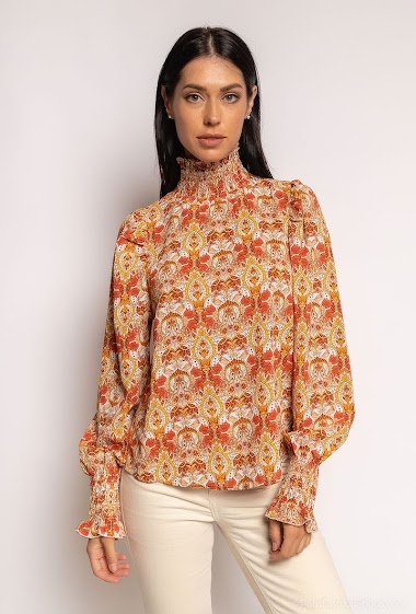 Wholesaler LUCCE - Printed blouse with puff sleeves