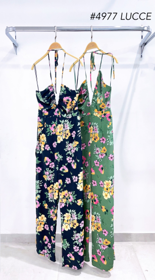 Wholesaler LUCCE - Flower printed bustier jumpsuit