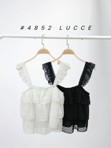 Wholesaler Lucce - Cropped tank top with  polka dots