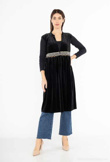 Wholesaler LUCCE - Velvet sleeveless cardigan