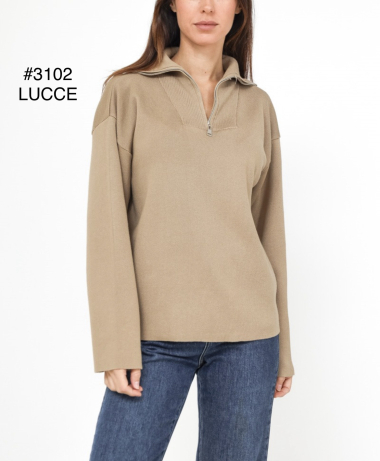 Großhändler LUCCE - Großer Pullover mit Reißverschluss