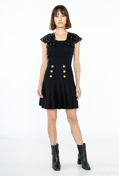 Wholesaler LUCCE - Pleated skirt with buttons