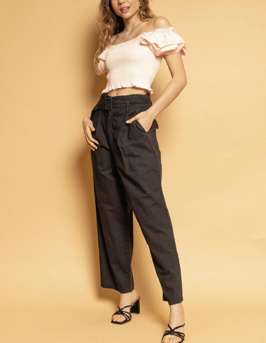 Wholesaler LUCCE - High waisted pants with belt