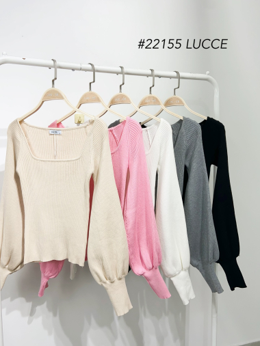 Grossiste LUCCE - Pull à manches bouffantes
