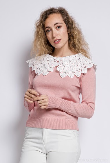 Wholesaler LUCCE - Sweater with big collar