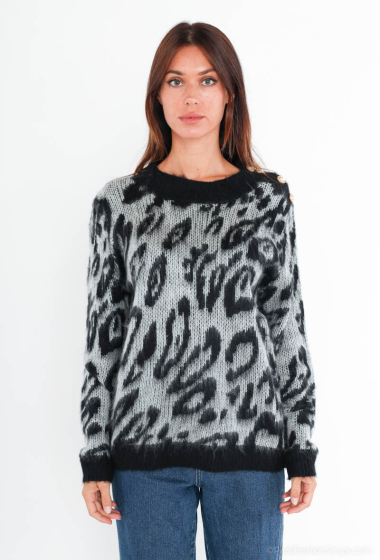 Großhändler LUCCE - Pullover mit Leopardenmuster