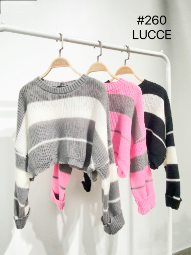 Grossiste LUCCE - Pull rayé