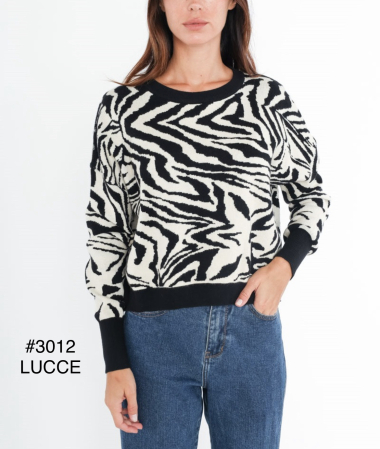 Großhändler LUCCE - Zebra-Pullover