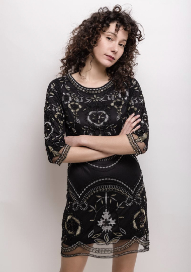 Wholesaler LUCCE - Sparkly embroidered dress