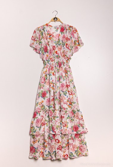 Wholesaler LUCCE - Flower printed wrap dress