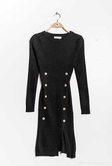 Grossiste LUCCE - Robe pull avec bouton