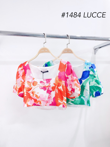 Wholesaler LUCCE - Floral cropped top